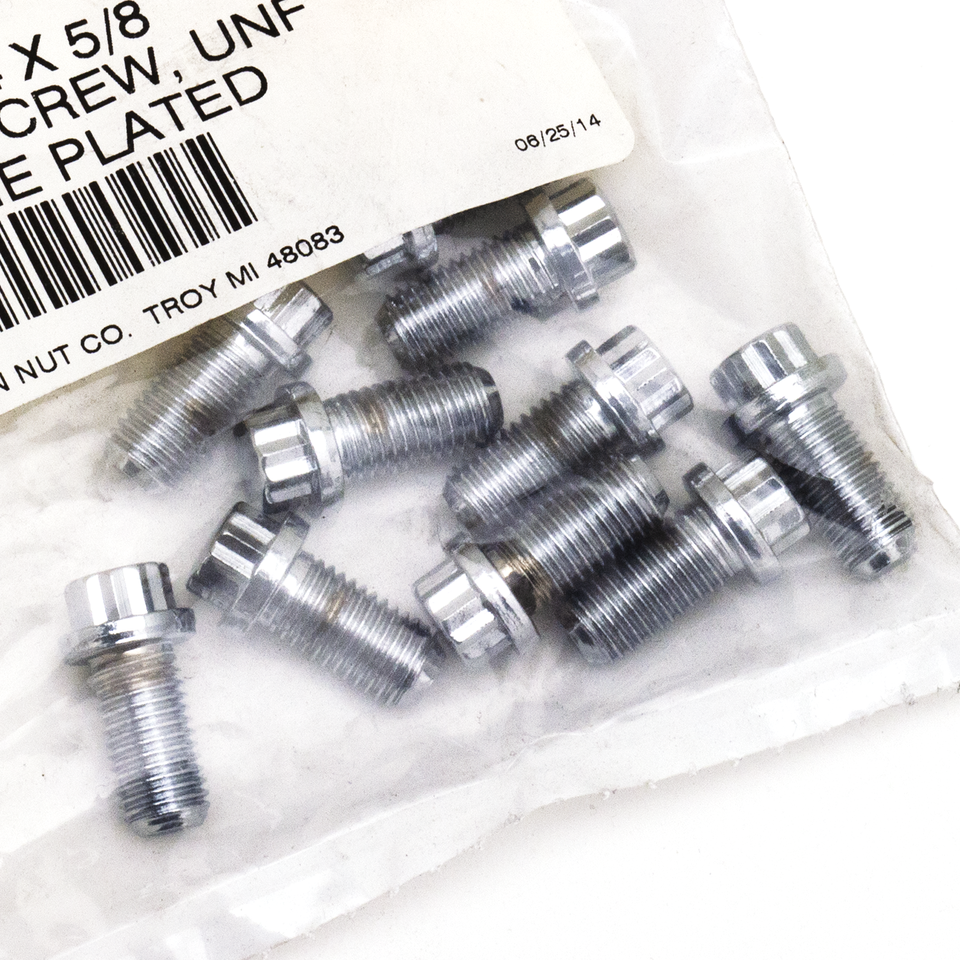 10pck 12-point screw 5/16-24x5/8", UNF