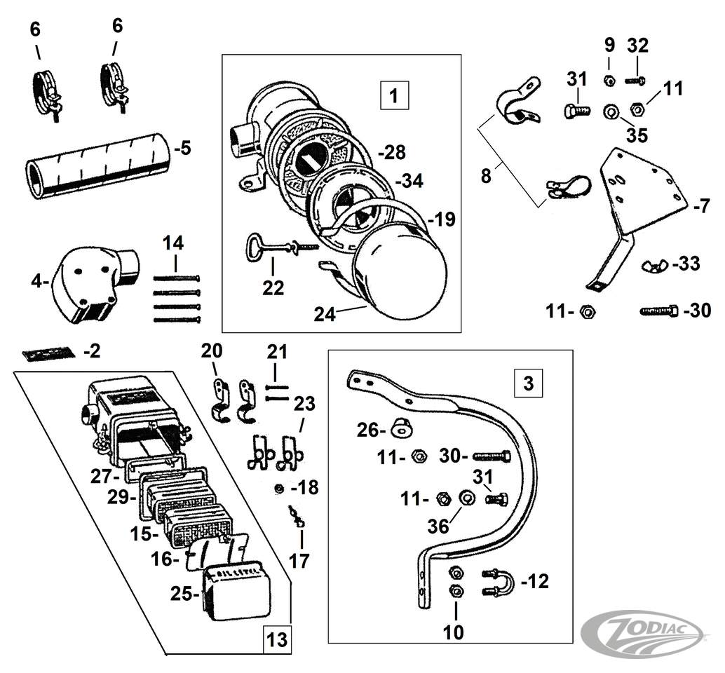 Guard complete air cleaner w/mounts WLC