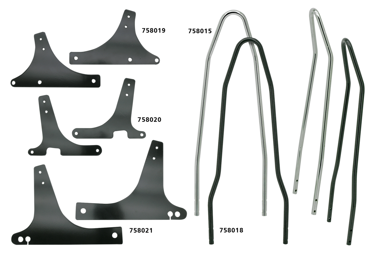 Black Sissybar sideplates FXD91-17