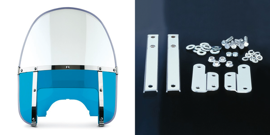 Beaded H-Duty round top/notched blue