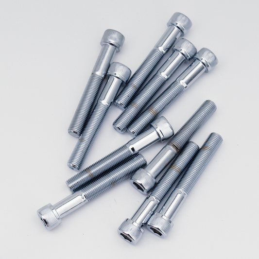 10pck Chrome Allen screws 3/8x2 1/2" UNF