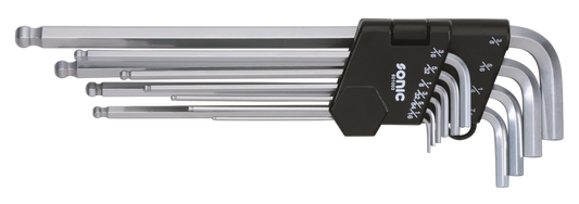 Ball end hex key set xtra long 10Pc inch