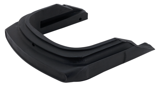 Front fender black rubber trim bumper