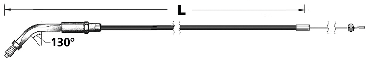 Idle cable E+G81-95 LN=48" 135°