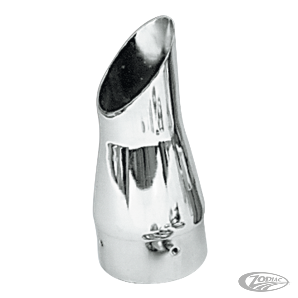 Supertrapp chrome slash/cut end cap