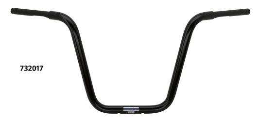 TBW Apehanger 1-1/4" 40cm 3 hole Black