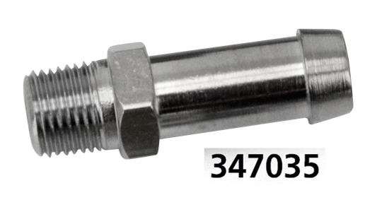 GZP barb fitting 1/8"-27 NPT straight