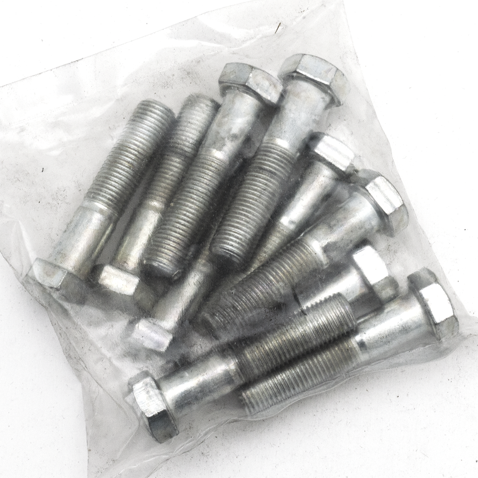 10pck hex bolt 3/8-24x1-3/4" UNF zinc