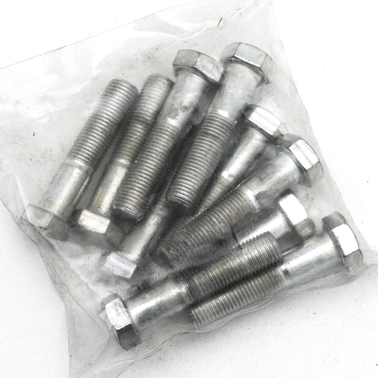 10pck hex bolt 3/8-24x1-3/4" UNF zinc