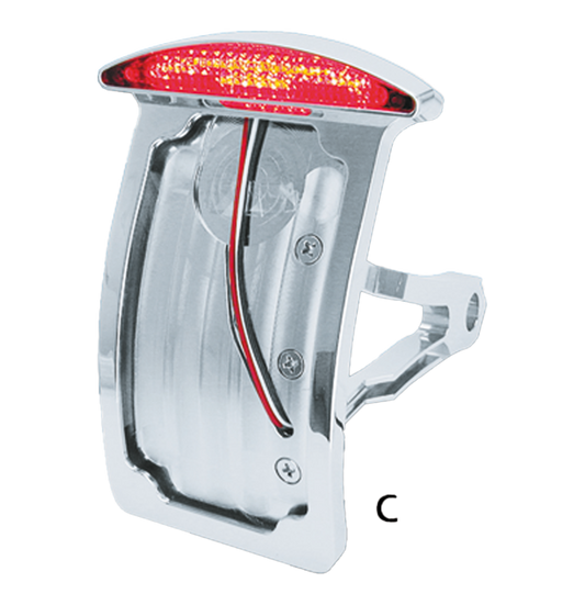 GZP Side mnt lic. plate w LED light Hor/