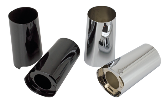 GZP Chrome +2" slider covers FLH/T14-