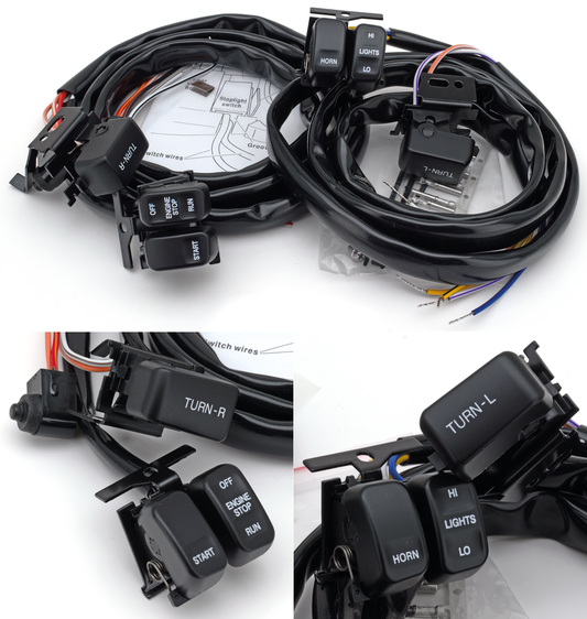 GZP Black handlebar switch kit 96-06