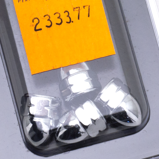 Blister Chrome acorn nuts M8 set/4