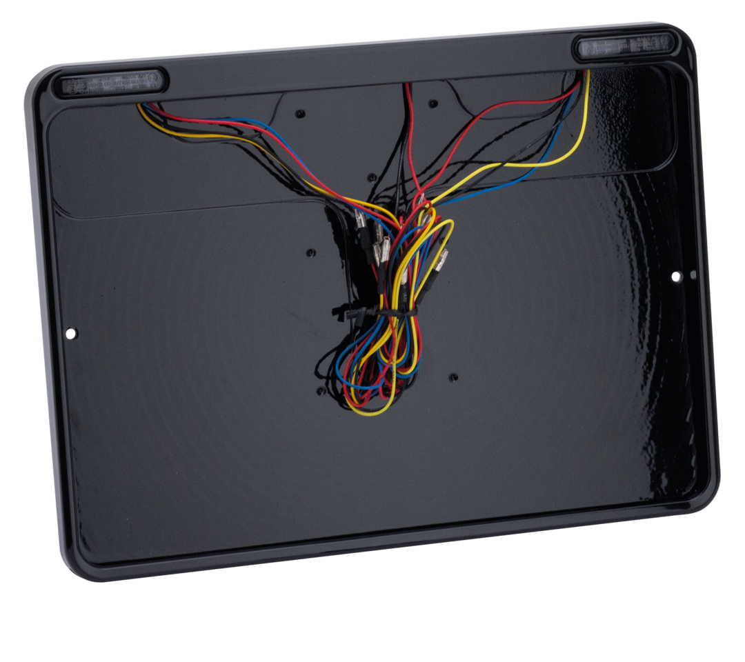 DMP 3-1 License Frame DK Gloss Black
