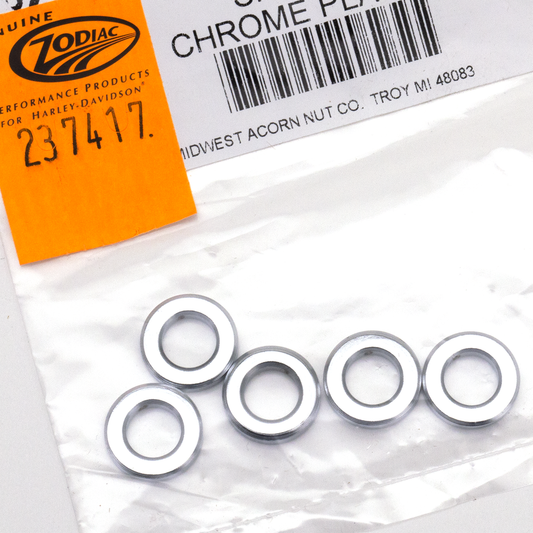 5pck Spacers 5/16"Ix5/8"Ox1/8"L chrome