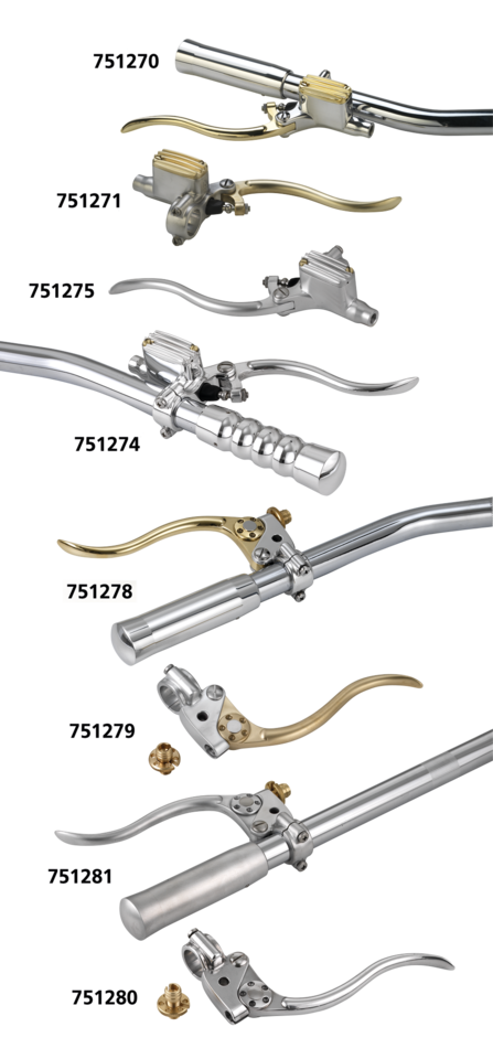 K-Tech Deluxe m/c 14mm satin aluminum