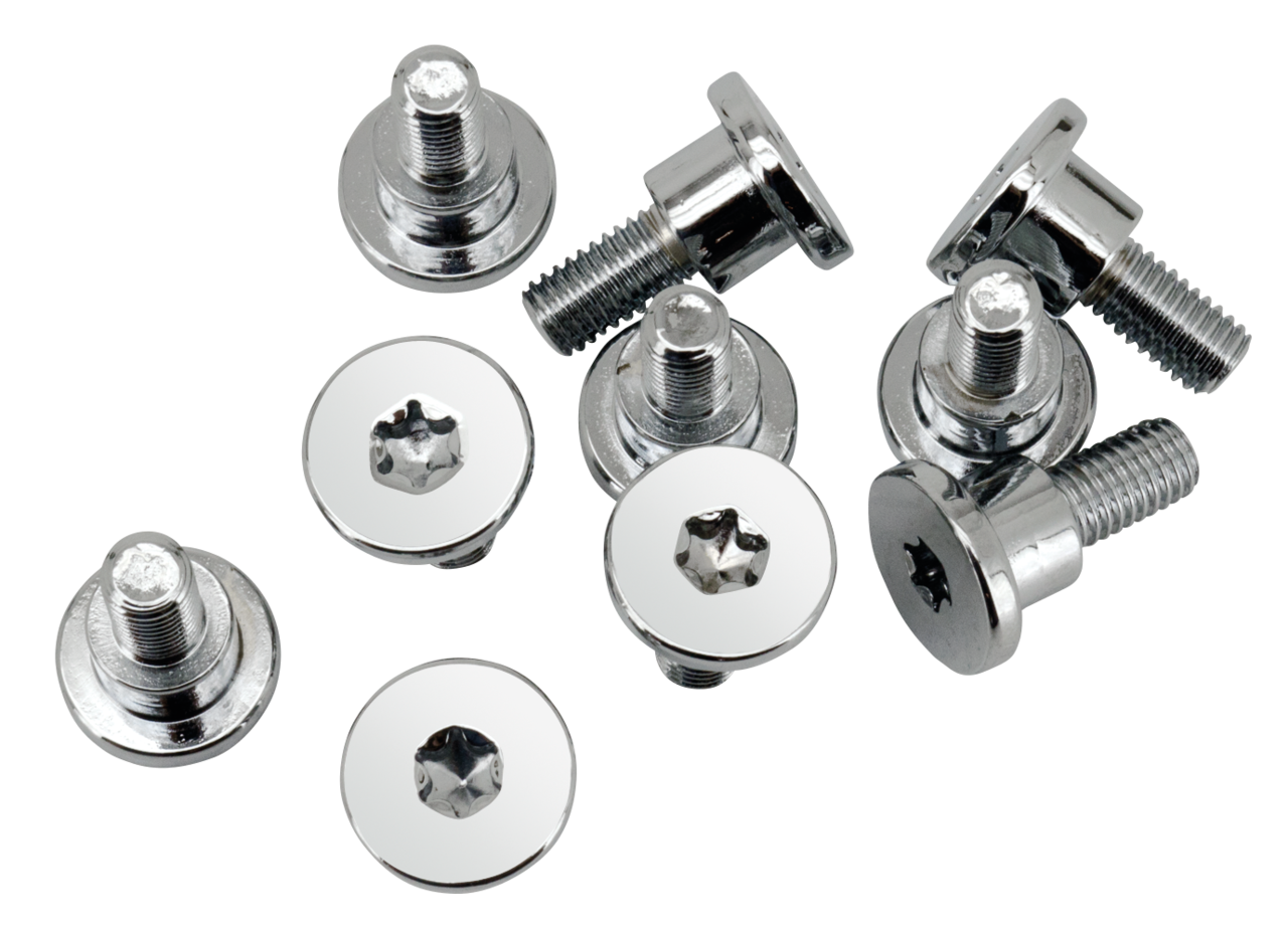 Colony chrome disc rotor bolts set/10