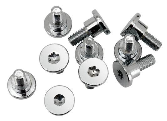 Colony chrome disc rotor bolts set/10