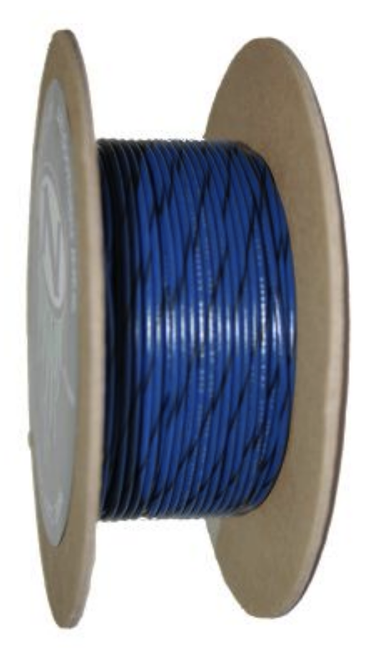 18-Gauge BLUE/BLACK STRIPE 100' Spool Pr
