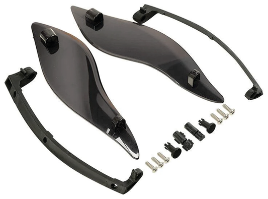 Side Wing Air Deflectors Smoke FLH/T-14-