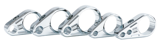 GZP Chrome plain 1" clamp Clutch cabl