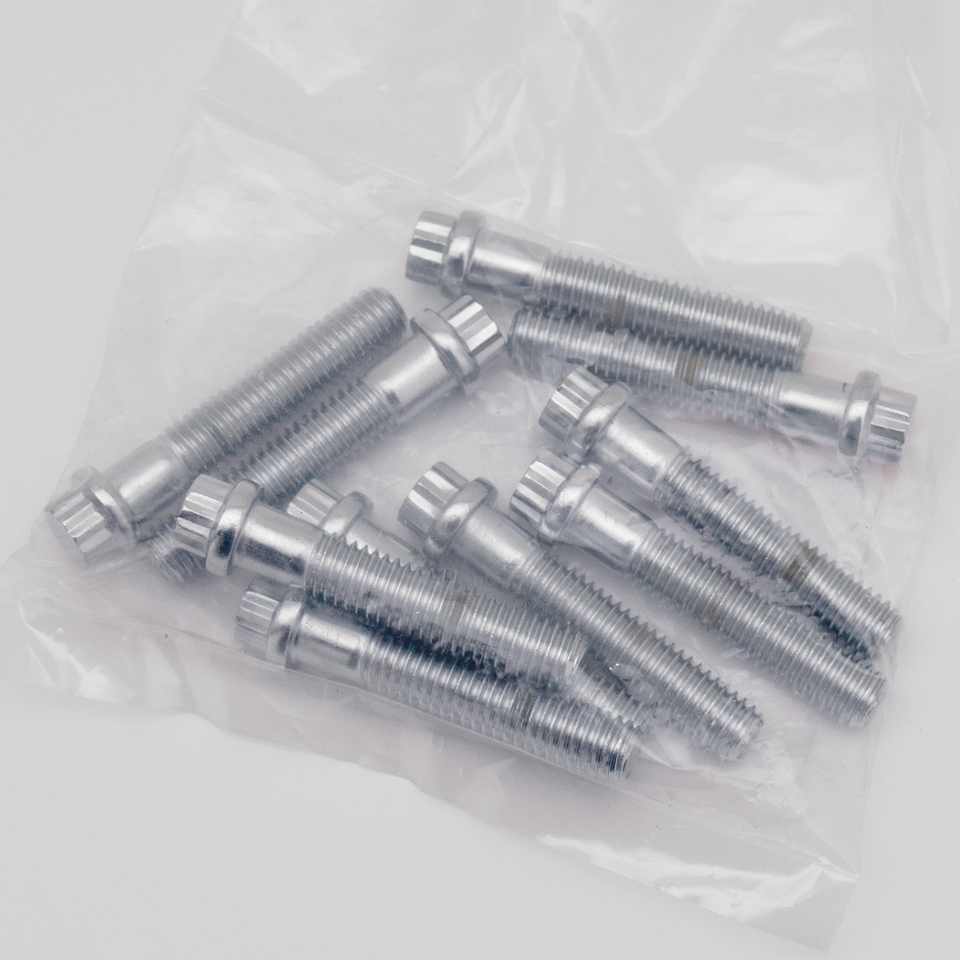 10pck 12-point bolts,3/8-16 x 2",