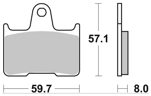 SBS rear brake pads XL14-22