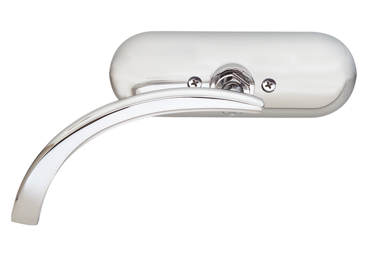 CHROME MINI OVAL MIRROR LEFT