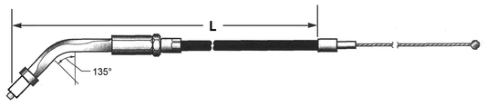 Barnett Black XL96 LN=35" 135° idle