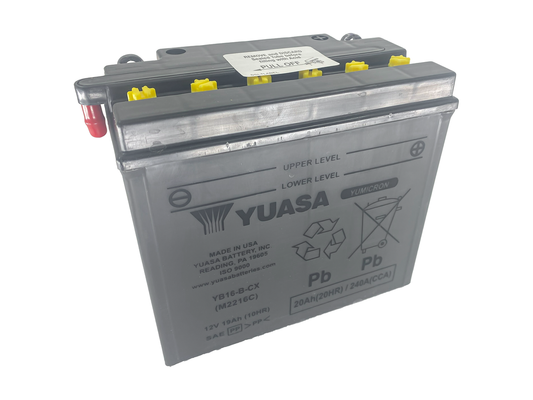 UN-2800 Yuasa YB16-B-CX without acid