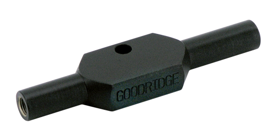 Black steel T-bar 3/8-24 thread