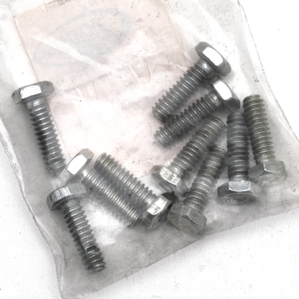 10Pck hex bolt No. 10-24x5/8" UNC zinc