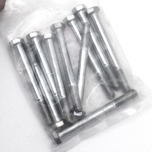 10pck hex bolt 5/16-24x3-1/4" UNF zinc