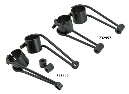Vintage black 39mm light brackets