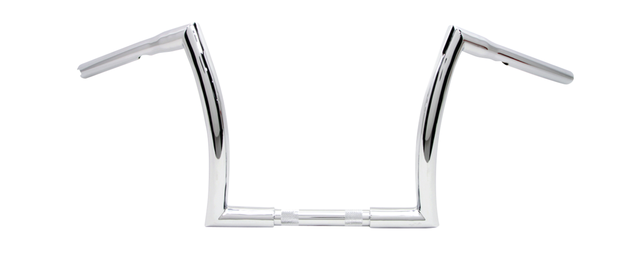 12" Z Bar 1" Chrome Dimpled TBW