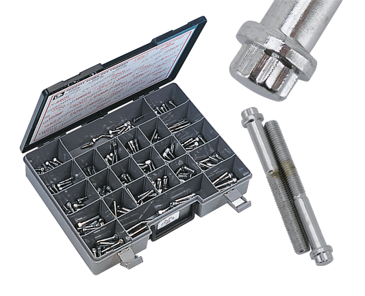 Assortm. tray of 12 point bolts,24 sizes