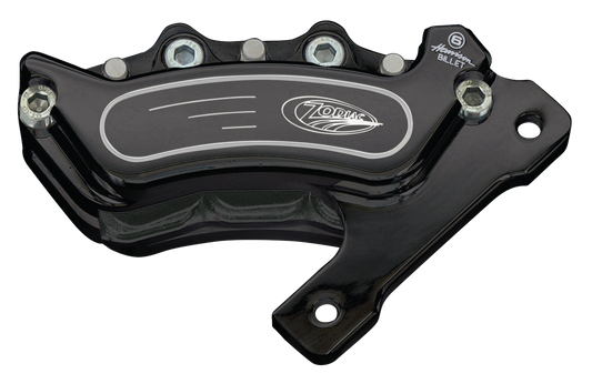 Blk Billet-6 Caliper, fits Fat Bubba R/H