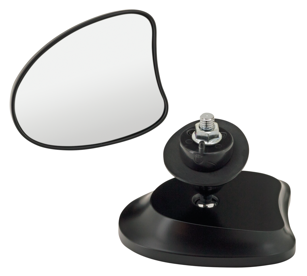 GZP Blk radium tprd frng mirrors FLH14-U