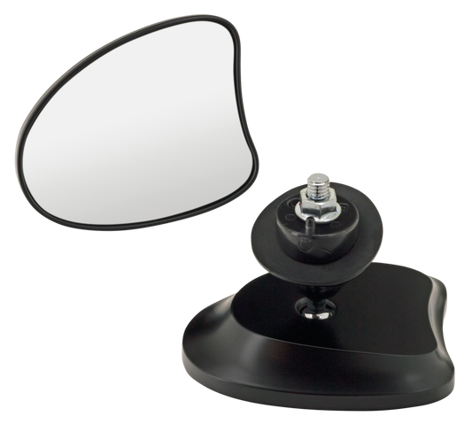 GZP Blk radium tprd frng mirrors FLH14-U