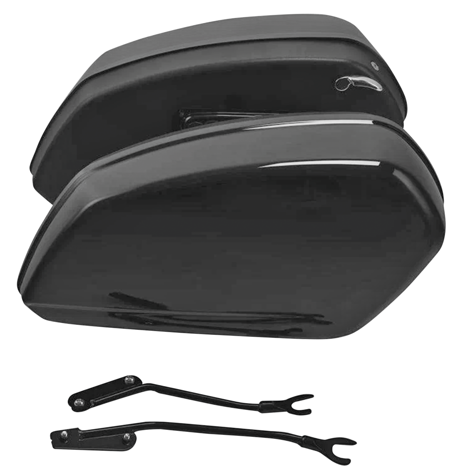 Gloss Black Saddlebags FXLRST22-Up