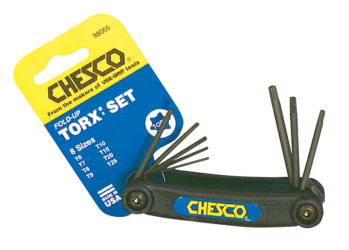 Torx key set 8 piece 6-25