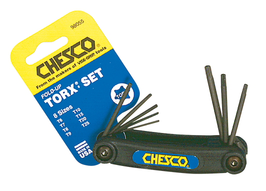 Torx key set 8 piece 6-25