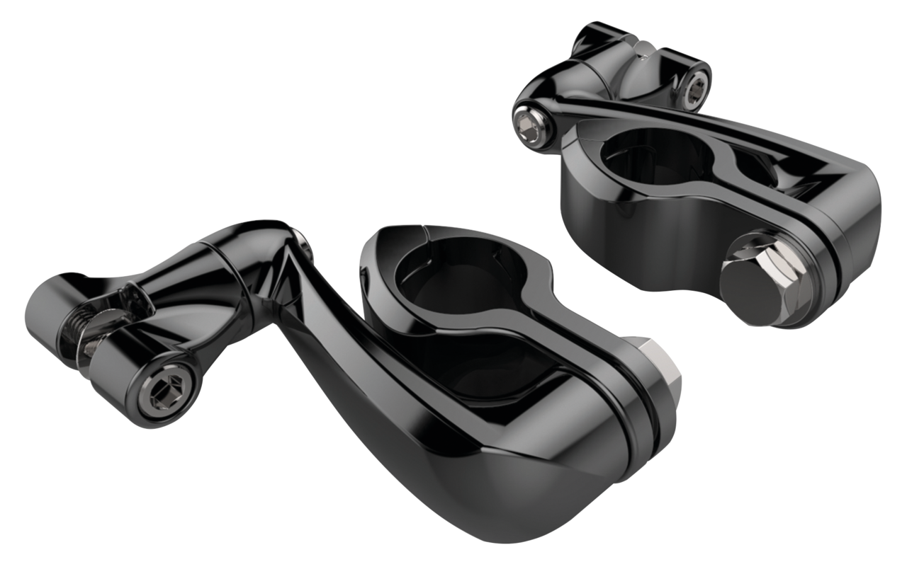 Blk Hnglss Clmps w/ Ext.Arm+Clevis 1-1/4