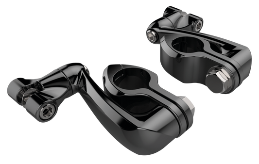 Blk Hnglss Clmps w/ Ext.Arm+Clevis 1-1/4