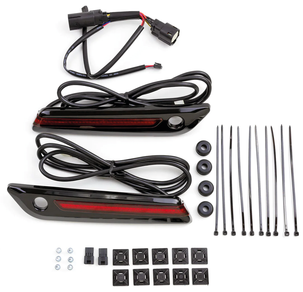 Blk hardbag latch cvrs red FLH/T14-Up