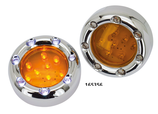 GZP Chr Duo led amber/ white outer leds