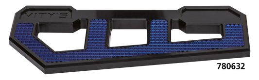 RACING FLOORBOARDS BLACK W/ DIAMOND BLUE