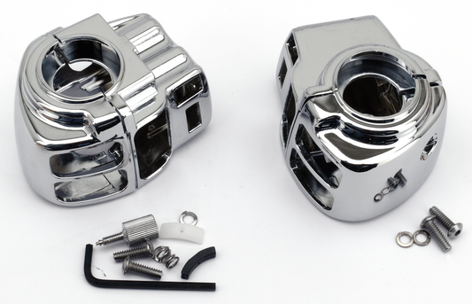 Chrome switch housings FLH/T96-13 w/CC