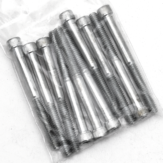 10pck allen bolt 1/4-20x2-3/4" UNC zinc
