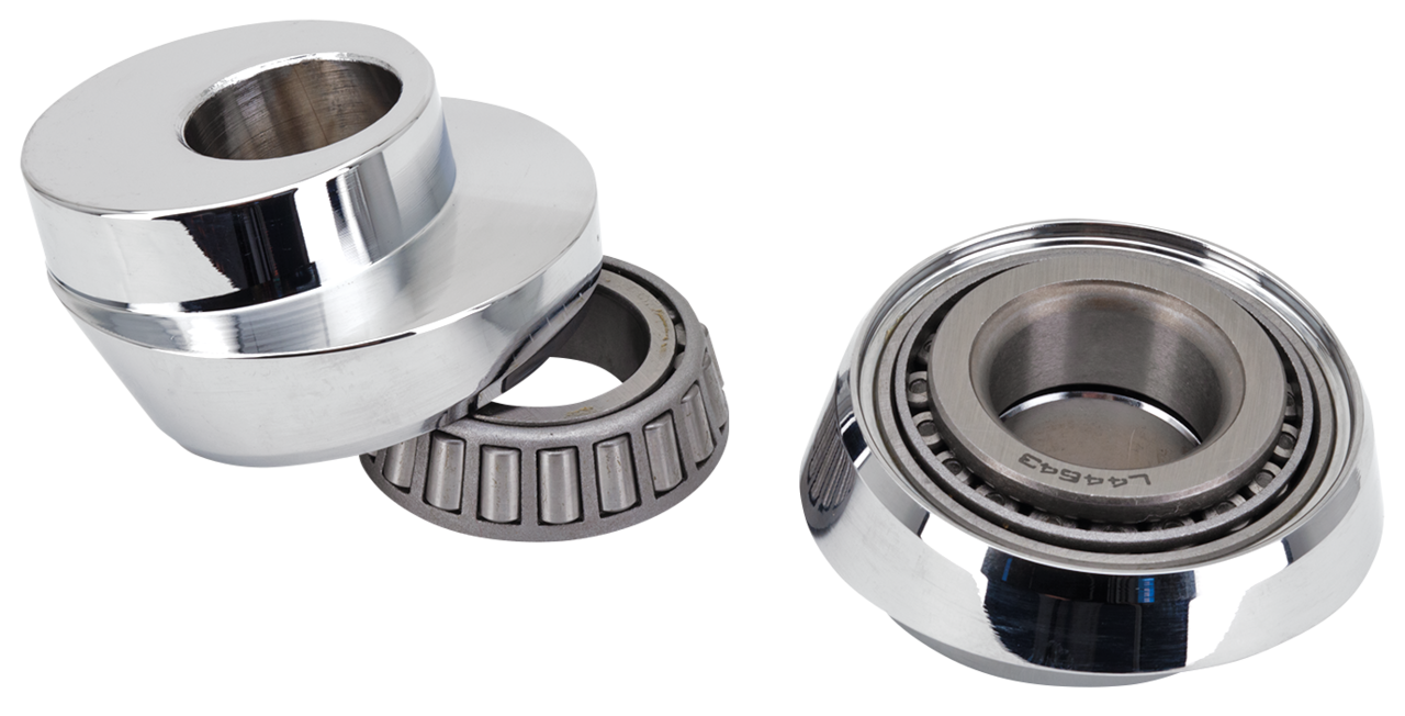 Chrome 7dgr raked neck cups w/bearings